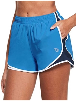 Women's 3" Running Athletic Shorts Quick Dry Gym Workout Shorts with Pockets