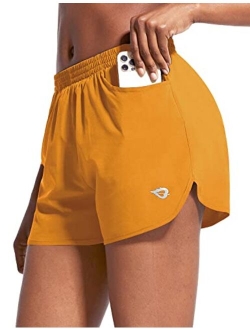 Women's 3" Running Athletic Shorts Quick Dry Gym Workout Shorts with Pockets