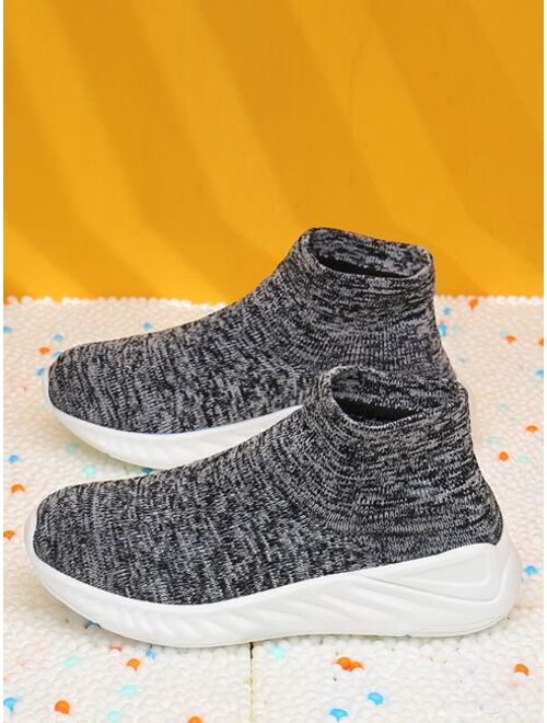 Shein Boys Knit Detail Sock Sneakers