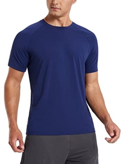 Men's Running Shirts Quick Dry Short Sleeve Tops UPF30  Moisture Wicking Athletic T-Shirt for Trail Workout