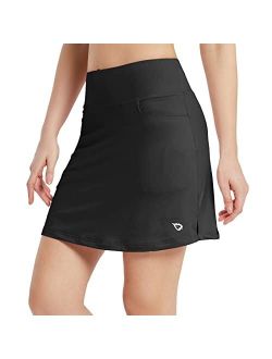 Women's 16'' Golf Skirts High Waisted Tennis Athletic Running Workout Active Skorts with Pockets