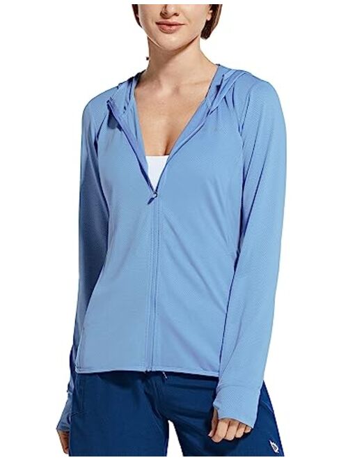 BALEAF Women's UPF 50+ Sun Protection Jacket Hooded Cooling Shirt with Pockets Hiking Outdoor Performance