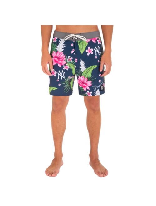 Hurley Men's New York Yankees Phantom Tropics Swim Trunks