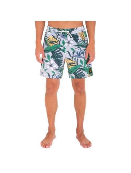 Hurley Men's Oakland A's Cannonball Paradise Swim Trunks