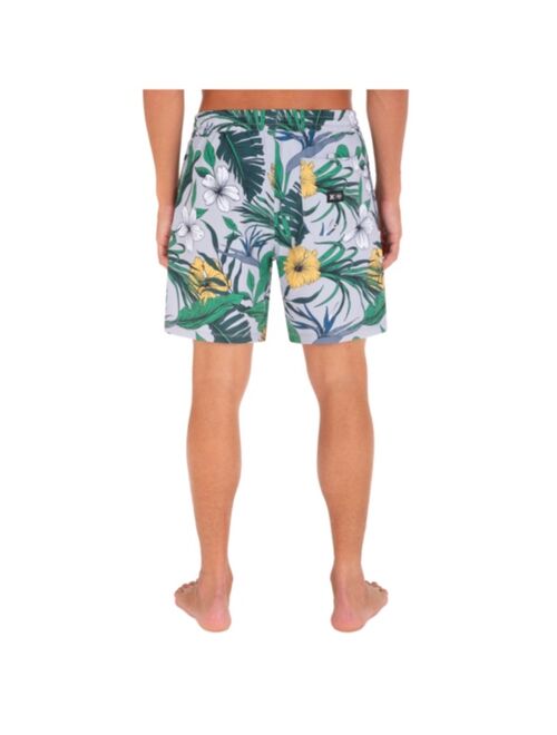 Hurley Men's Oakland A's Cannonball Paradise Swim Trunks