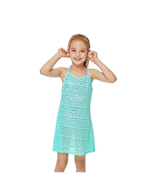 Jimmy Baha·mas Jimmy Bahamas Swimsuit Cover Up for Girls Little Kids Girl's Beach Crochet Mesh Crossback Swim Cover Up Dress