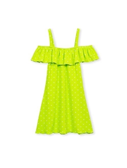 Jimmy Baha·mas Jimmy Bahamas Girls Swimsuits Cover-ups Off Shoulder Ruffled Hollow Beach Dress Cover Up for Kids