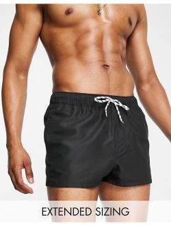 swim shorts in black super short length