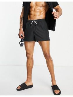 swim shorts in black short length