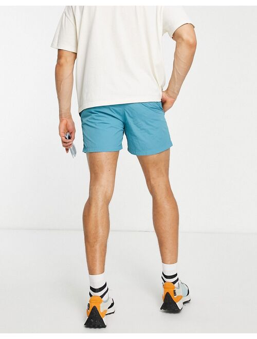 Pull&Bear basic recycled swim shorts in teal