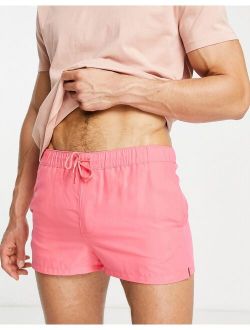 swim shorts in coral super short length