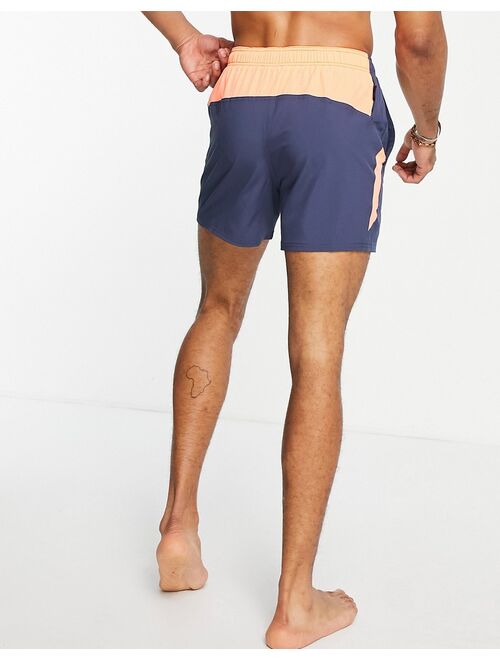 Nike Swimming 5 inch Volley short in thunder blue