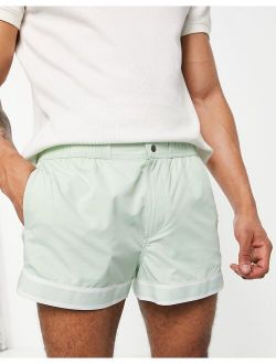 micro swim shorts in mint