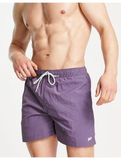 basic recycled swim shorts in purple