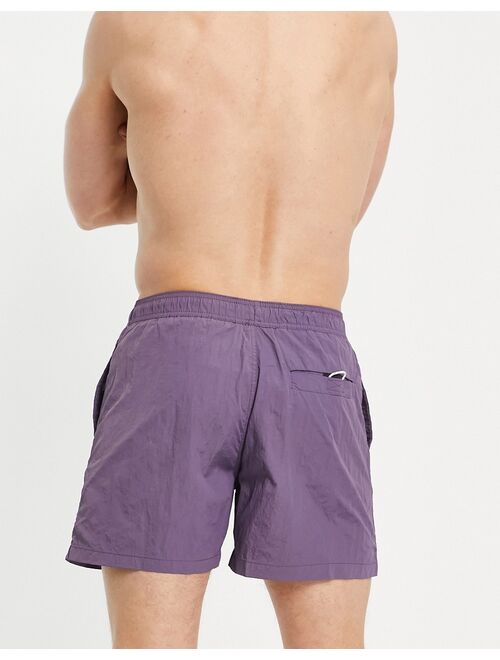 Pull&Bear basic recycled swim shorts in purple