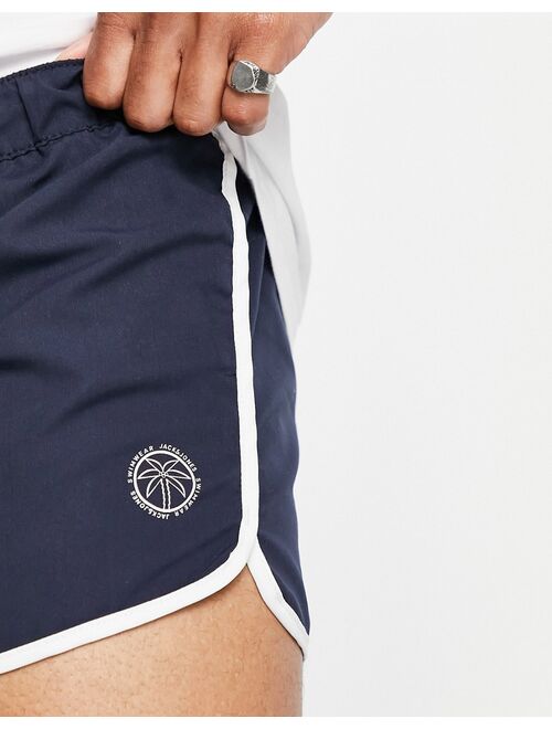 Jack & Jones Intelligence runner swim short in navy