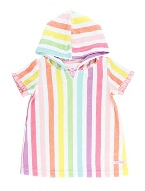 RuffleButts Baby/Toddler Girls Terry Cloth Hoodie Swim Beach Cover Up Dress