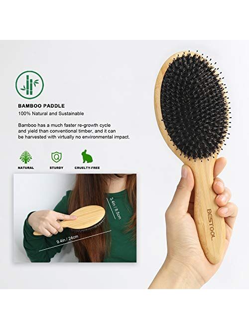 Hiar Brush, BESTOOL Dual Bristle Hair Brushes for Daily Hair Care