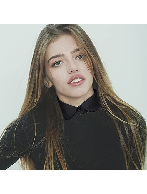 Syhood 4 Pieces Fake Collar Detachable Dickey Collar Half Shirts Round Collar Blouse False Collar Top for Women Girls Outfits