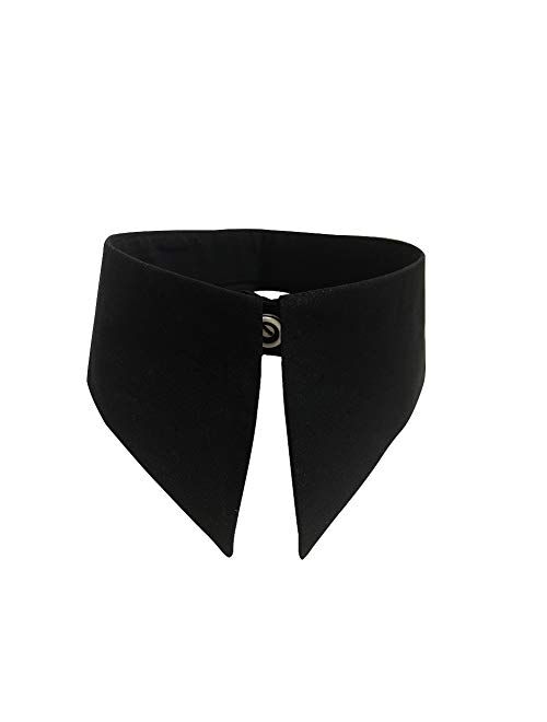 Joyci Solid Color Girls Necklace Choker Collar Detachable Lapel False Collar