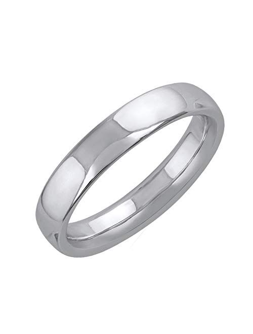 Finerock 14K Gold 4mm Plain Wedding Band