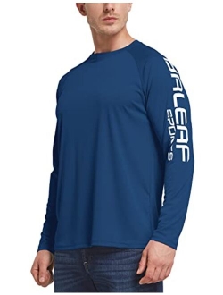 Men's Long Sleeve UV Shirts Sun Protection UPF 50  Shirt SPF Lightweight Quick Dry Rash Guard for Hiking Fishing