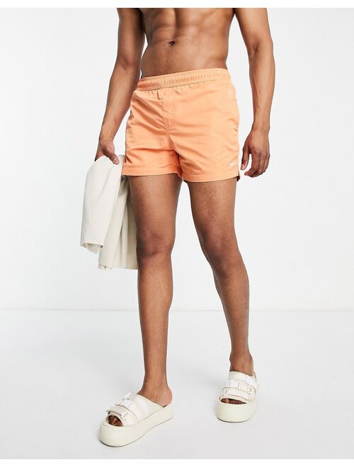 Bershka swim shorts in orange