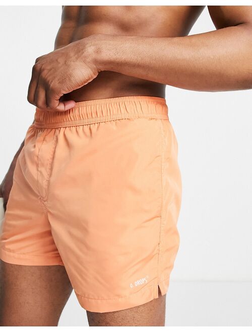 Bershka swim shorts in orange