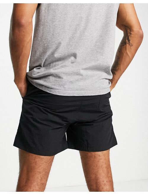 Nicce plinth swim shorts in black