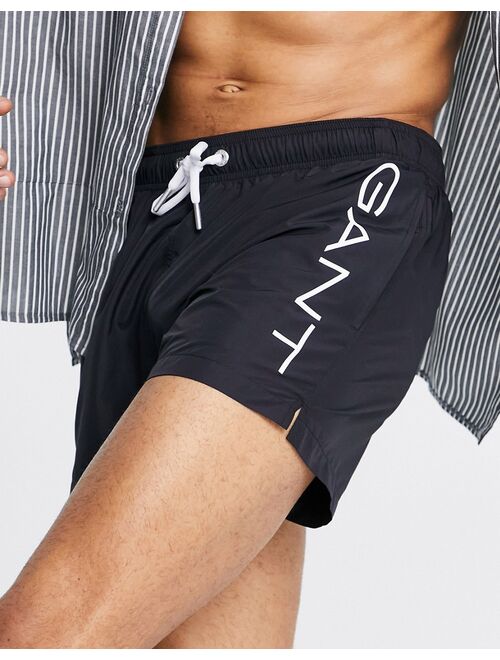 GANT swimshorts in black with side logo