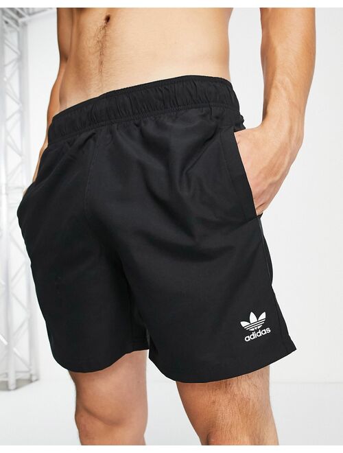 adidas Originals essentials swim shorts in black