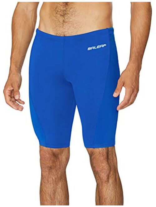 BALEAF Men's Swim Jammers Athletic Training Swimsuit Durable Team Swimwear Lap Swimming Racing Competition