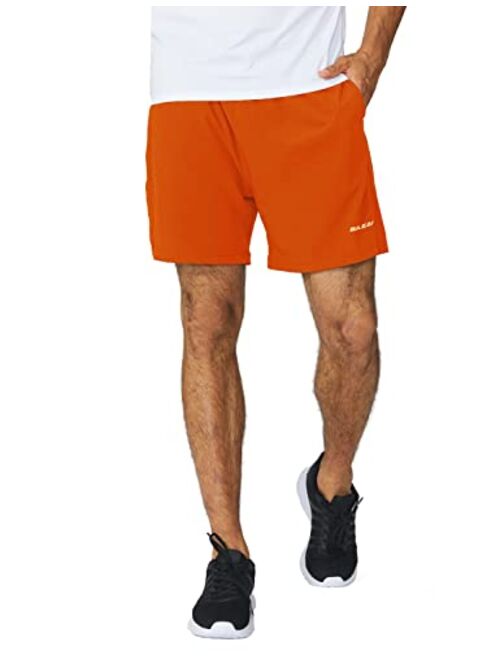 BALEAF Men's 5" Running Athletic Shorts Zipper Pocket