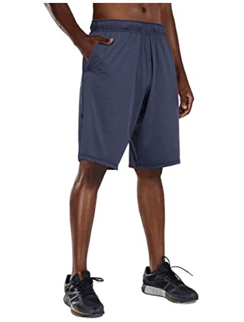 BALEAF Men's Basketball Shorts Long with Zipper Pockets Quick Dry Workout Training Drawstrings 11"