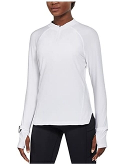 Women's Quick Dry Shirts Long Sleeve for Running Hiking Workout UPF50  SPF Lightweight Pullover