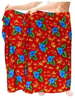 LA LEELA Men's Standard Casual Sarong Full Beach Wrap