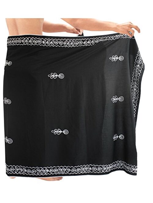 LA LEELA Men's Swim Trunk Holiday Sarong Pareo Wrap