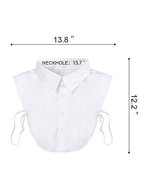 KLOLKUTTA Fake Collar Detachable Collar Blouse Dickey Collar Half Shirts False Collar for Girls and Women Favors