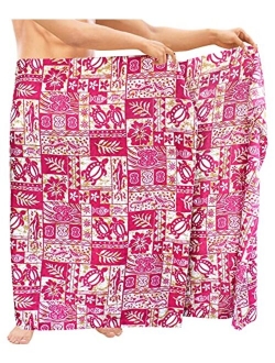 LA LEELA Men's Standard Swimsuits Sarong Pareo Wrap