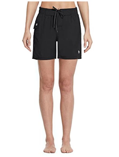 BALEAF Women's 5" Board Short with Built-in Liner