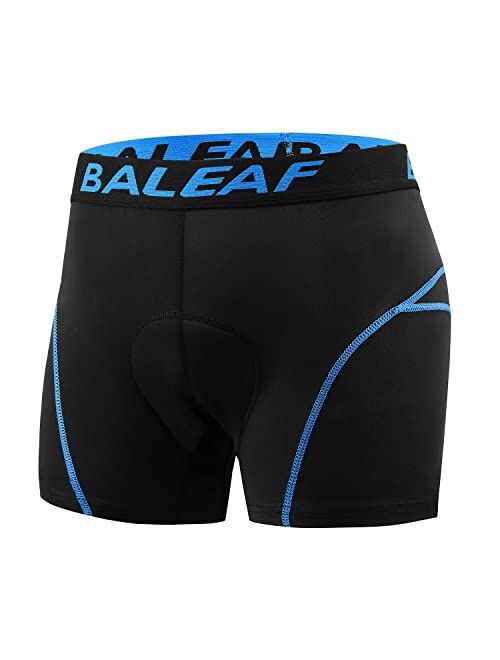 BALEAF Men's Padded Bike Shorts Cycling Underwear 3D Padding Mountain Biking Bicycle Riding Liner Biker