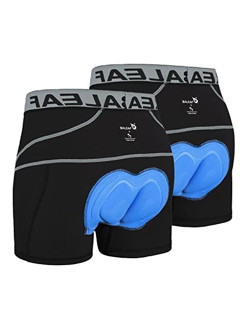 BALEAF Men's Padded Bike Shorts Cycling Underwear 3D Padding Mountain Biking Bicycle Riding Liner Biker