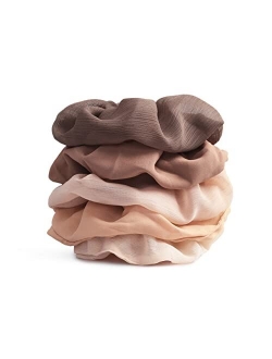 Kitsch Scrunchies for Hair, Hair Scrunchies for Women, Soft Scrunchy Hair Bands, Stretchy, 5 Pack