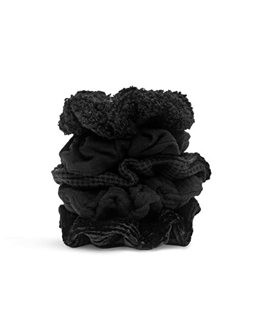 Kitsch Scrunchies for Hair, Hair Scrunchies for Women, Soft Scrunchy Hair Bands, Stretchy, 5 Pack