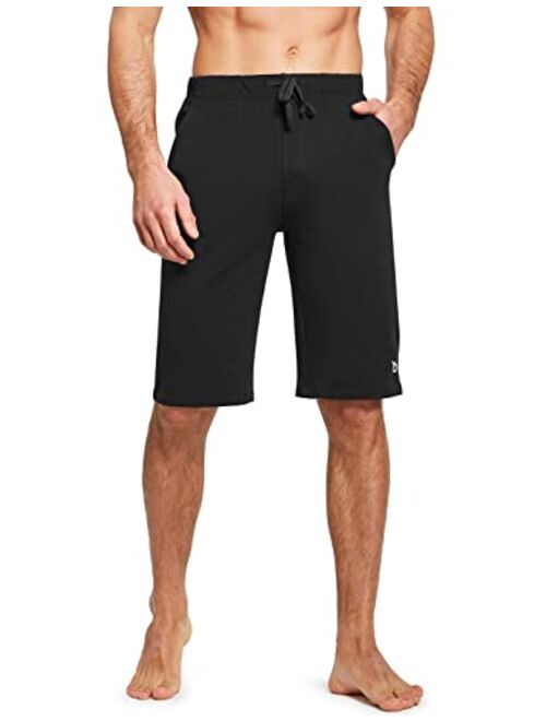 Buy BALEAF Men's Long Shorts Cotton Below Knee Yoga Workout Pajama