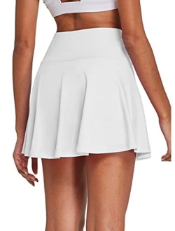 Women's High Waisted Tennis Skirt Golf Active Sport Running Skorts Skirts Ball Pockets