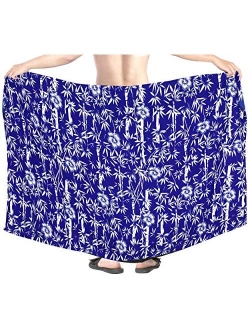 LA LEELA Men's Standard Vacation Sarong Full Beach Wrap