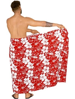 LA LEELA Men's Swim Trunk Surfing Sarong Long Beach Wrap