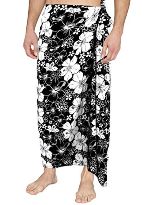 LA LEELA Men's Swim Trunk Surfing Sarong Long Beach Wrap