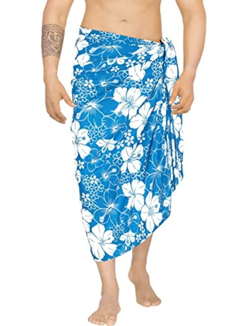 LA LEELA Men's Swim Trunk Surfing Sarong Long Beach Wrap